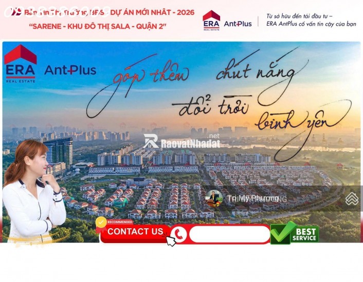Sarene - Sala - Bán căn 3PN - Diện tích lớn, rộng 163m2 - View tháp 99 tầng + trực diện Landmark 81
